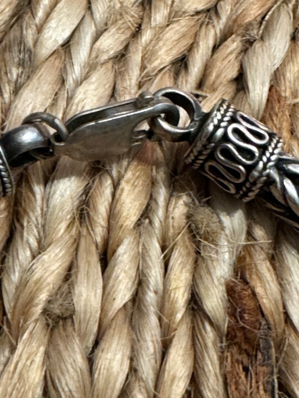 Suarti Bali BA 925 Sterling Silver Thick Foxtail Wheat Bracelet 8” 31g - Picture 11 of 13
